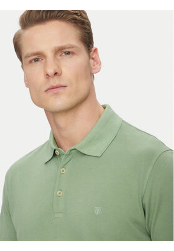 Jack & Jones - Jack&Jones Polo William 12257315 Zielony Regular Fit. Typ kołnierza: polo. Kolor: zielony. Materiał: bawełna