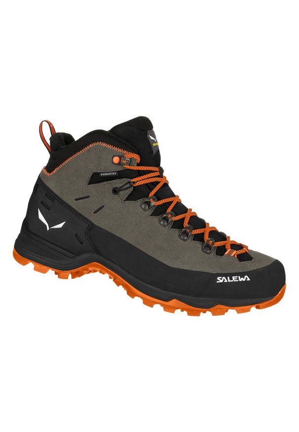 Buty Trekkingowe Męskie Salewa Alp Mate Winter Mid Ptx. Kolor: brązowy, wielokolorowy. Materiał: syntetyk, zamsz, materiał