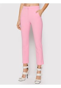 Spodnie materiałowe Patrizia Pepe. Kolor: różowy. Materiał: materiał #1
