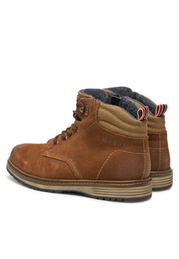 Bugatti Trapery 325A0Q Brązowy. Kolor: brązowy. Materiał: nubuk, skóra