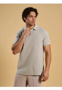 Sinsay - Bawełniana koszulka polo - zielony. Typ kołnierza: polo. Kolor: zielony. Materiał: bawełna #1