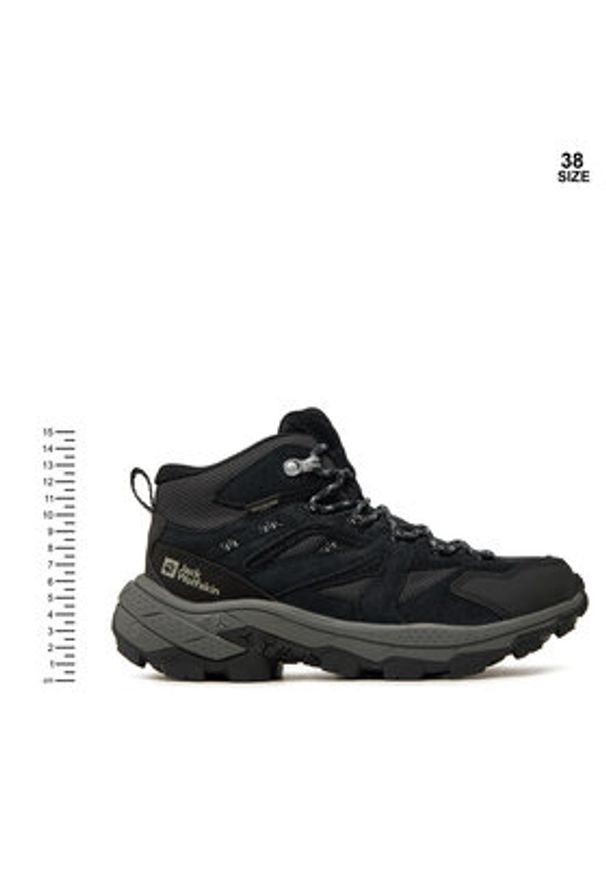 Jack Wolfskin Trekkingi Vojo Tour Texapore Mid W A62071 Szary. Kolor: szary. Materiał: skóra