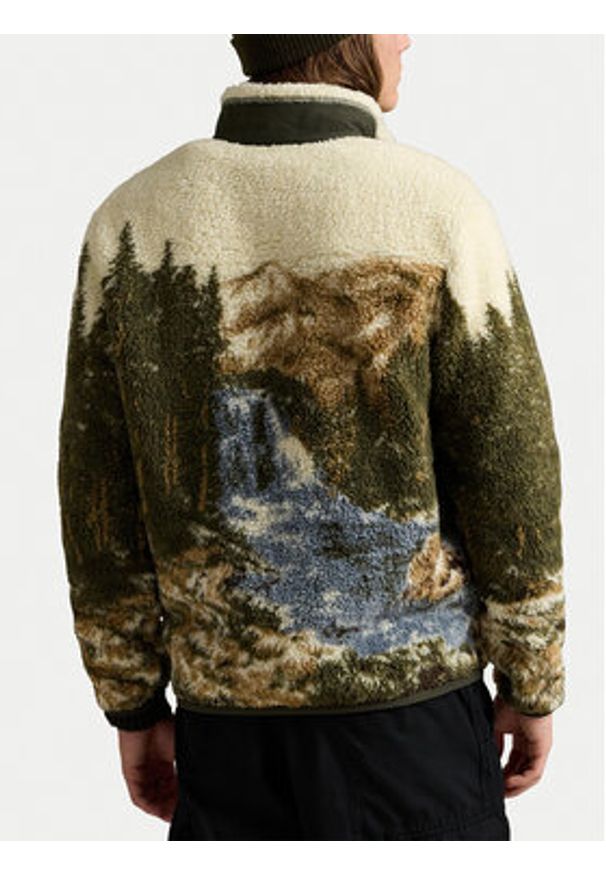 Polo Ralph Lauren Polar 710980791001 Zielony Relaxed Fit. Typ kołnierza: polo. Kolor: zielony. Materiał: syntetyk