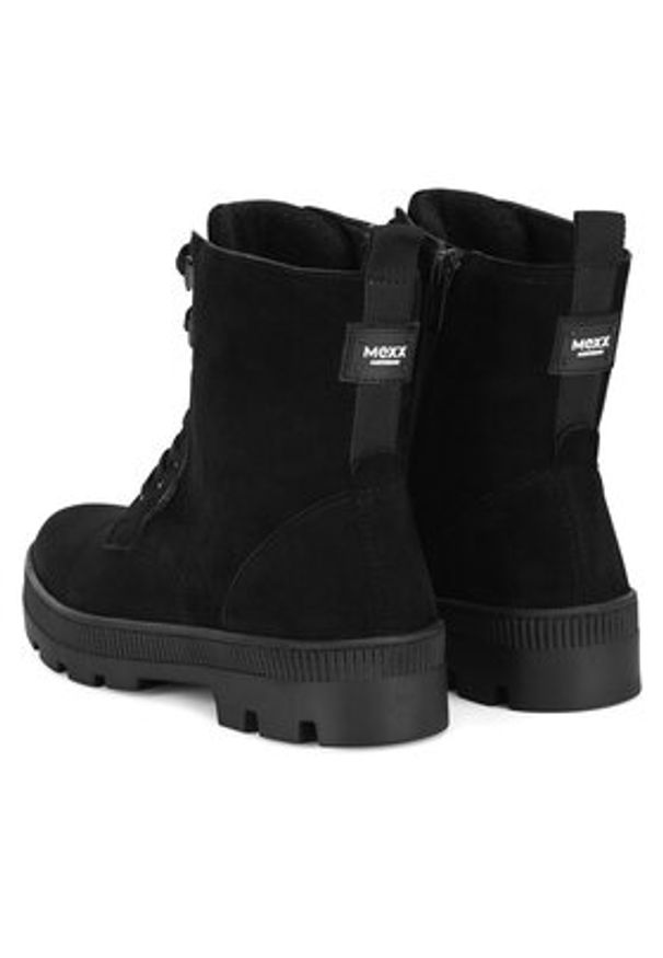 MEXX Trzewiki MX/008C-WI23 Czarny. Kolor: czarny. Materiał: zamsz, skóra