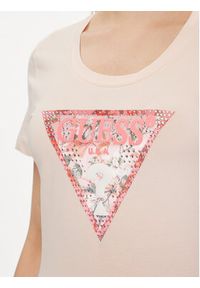 Guess T-Shirt W4GI21 J1314 Różowy Slim Fit. Kolor: różowy. Materiał: bawełna #3
