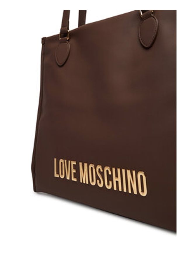 Love Moschino - LOVE MOSCHINO Torebka JC4020PP1NKD0301 Brązowy. Kolor: brązowy. Materiał: skórzane