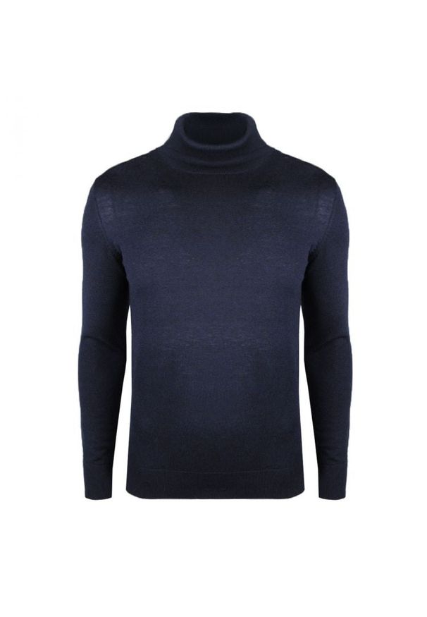 Xagon Man Sweter "Turtleneck" | ELV-04-18 | Mężczyzna | Granatowy. Okazja: na co dzień. Typ kołnierza: golf. Kolor: niebieski. Materiał: poliester, nylon, akryl. Styl: casual