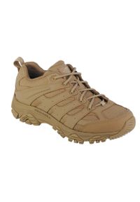 Buty do chodzenia męskie Merrell Moab 3 Tactical Wp. Zapięcie: sznurówki. Kolor: beżowy. Materiał: materiał, skóra. Szerokość cholewki: normalna. Sport: turystyka piesza