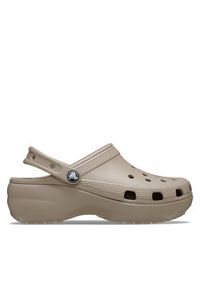 Crocs Klapki Classic Platform Clog 206750 Beżowy. Kolor: beżowy. Obcas: na platformie #5