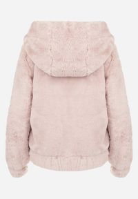 Born2be - Jasnoróżowa Kurtka Futerko Teddy Oversize Denon. Typ kołnierza: kaptur. Kolor: różowy. Materiał: futro. Sezon: zima, jesień #4