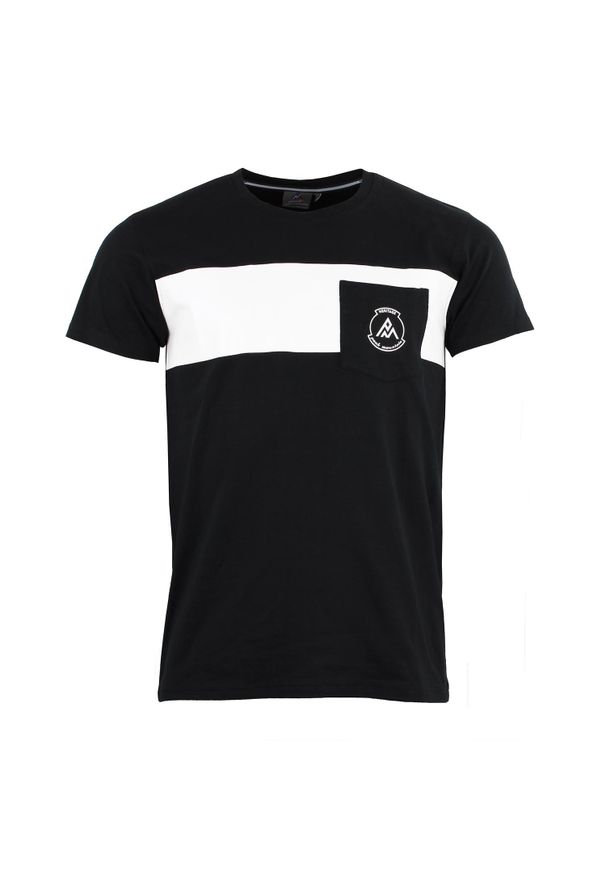 PEAK MOUNTAIN - T-shirt Peak Mountain Cabri. Kolor: wielokolorowy, biały, czarny