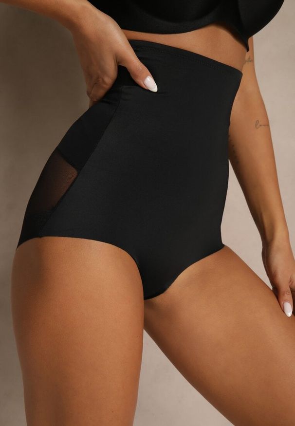 Renee - Czarne Modelujące Majtki High Waist Liradeva. Stan: podwyższony. Kolor: czarny
