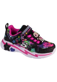 skechers - Buty sportowe Sneakersy dziewczęce, Snuggle Sneaks - Skech Squad. Kolor: czarny. Sport: turystyka piesza