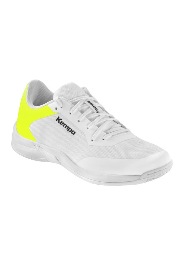 KEMPA - Damskie buty halowe Kempa Kourtfly Three. Kolor: wielokolorowy, biały, żółty. Sport: piłka ręczna