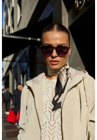 MOODO - Apaszka czarna. Kolor: czarny. Materiał: poliester #1