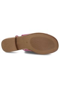 Różowe Sandały S.Barski Modne Obuwie Damskie. Okazja: na co dzień. Zapięcie: pasek. Kolor: różowy. Wzór: aplikacja. Sezon: lato. Styl: casual, elegancki #3