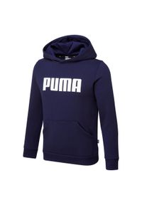 Dres dla dzieci Puma ESS FL. Kolor: niebieski. Materiał: dresówka