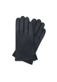 Wittchen - Męskie rękawiczki skórzane klasyczne czarne. Kolor: czarny. Materiał: skóra. Sezon: jesień, zima. Styl: klasyczny #1