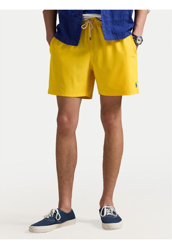 Polo Ralph Lauren Szorty kąpielowe 710957782010 Żółty Classic Fit. Kolor: żółty. Materiał: syntetyk