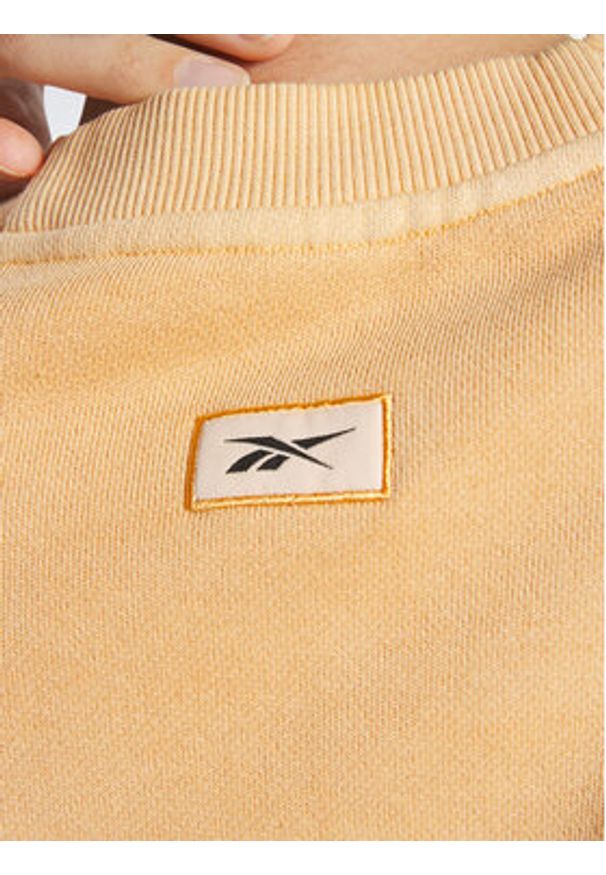 Reebok Bluza Reebok Classics Natural Dye Sweatshirt HS4739 Pomarańczowy Cropped Fit. Kolor: pomarańczowy. Materiał: bawełna