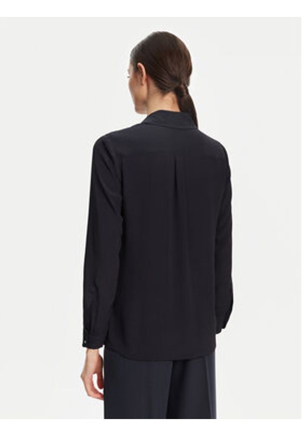 Marella Koszula Calabra 2523116061 Granatowy Regular Fit. Kolor: niebieski. Materiał: syntetyk