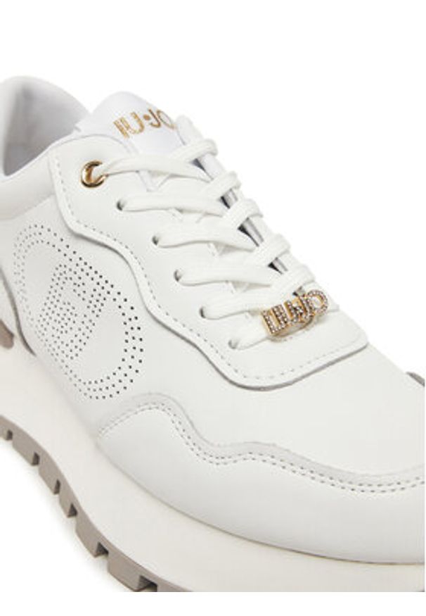 Liu Jo Sneakersy BA5043 P0102 Biały. Kolor: biały. Materiał: skóra