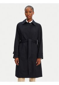 BOSS Płaszcz przejściowy Calexis 50543189 Granatowy Regular Fit. Kolor: niebieski. Materiał: bawełna #1