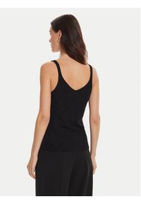 Morgan Top 232-DANIEL Czarny Slim Fit. Kolor: czarny. Materiał: syntetyk #3