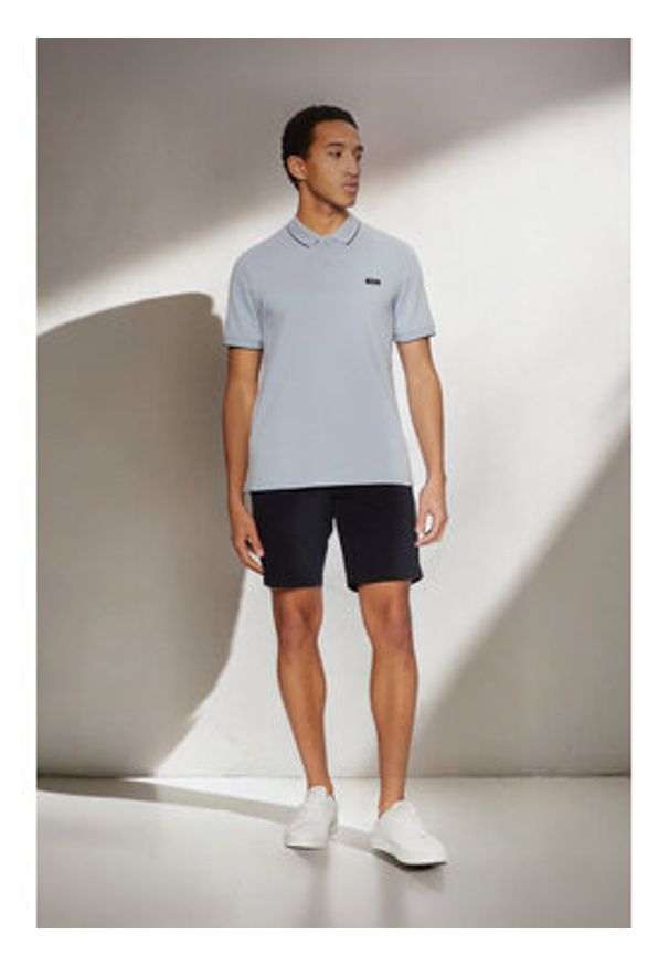 Calvin Klein Polo K10K112751 Niebieski Regular Fit. Typ kołnierza: polo. Kolor: niebieski. Materiał: bawełna