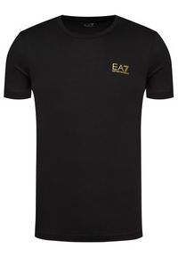 EA7 Emporio Armani T-Shirt 8NPT51 PJM9Z 0208 Czarny Regular Fit. Kolor: czarny. Materiał: bawełna #3