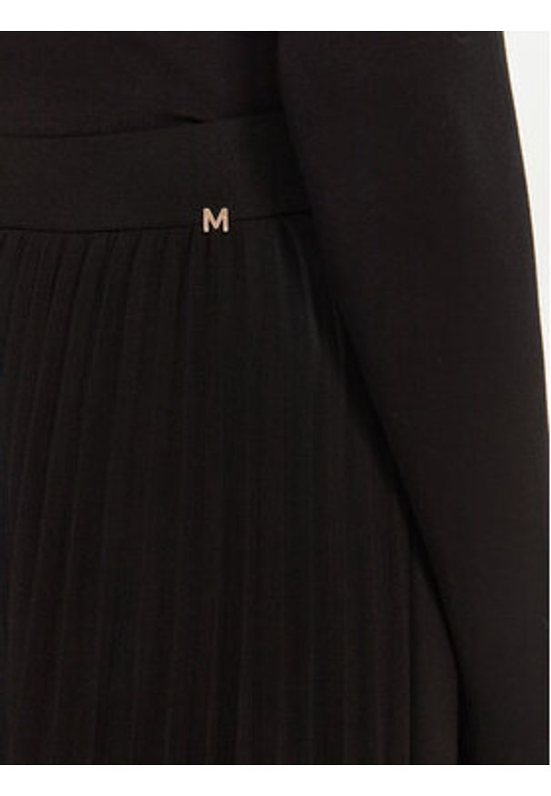 Lola Casademunt by Maite Spódnica plisowana MF2408004 Czarny Regular Fit. Kolor: czarny. Materiał: syntetyk
