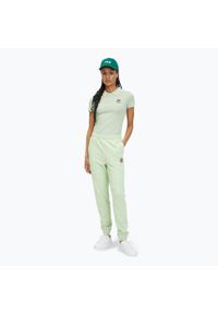 Fila - Spodnie damskie FILA Lubna. Kolor: zielony. Materiał: dresówka