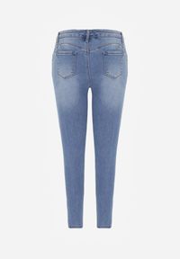 Renee - Niebieskie Jeansy Skinny z Bawełną Push-Up Erilessa. Okazja: na co dzień. Kolor: niebieski. Styl: elegancki, casual #4