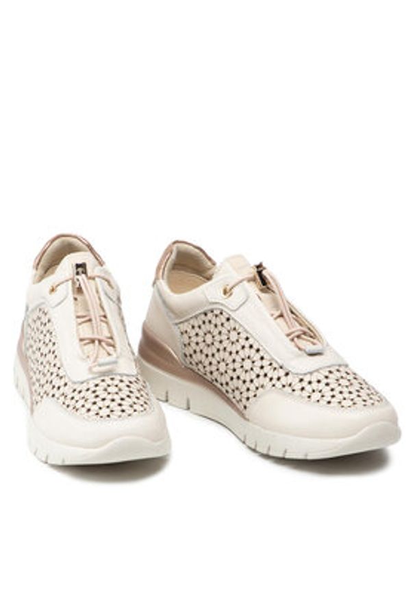 Pikolinos Sneakersy W4R-6584 Écru. Kolor: kremowy. Materiał: skóra