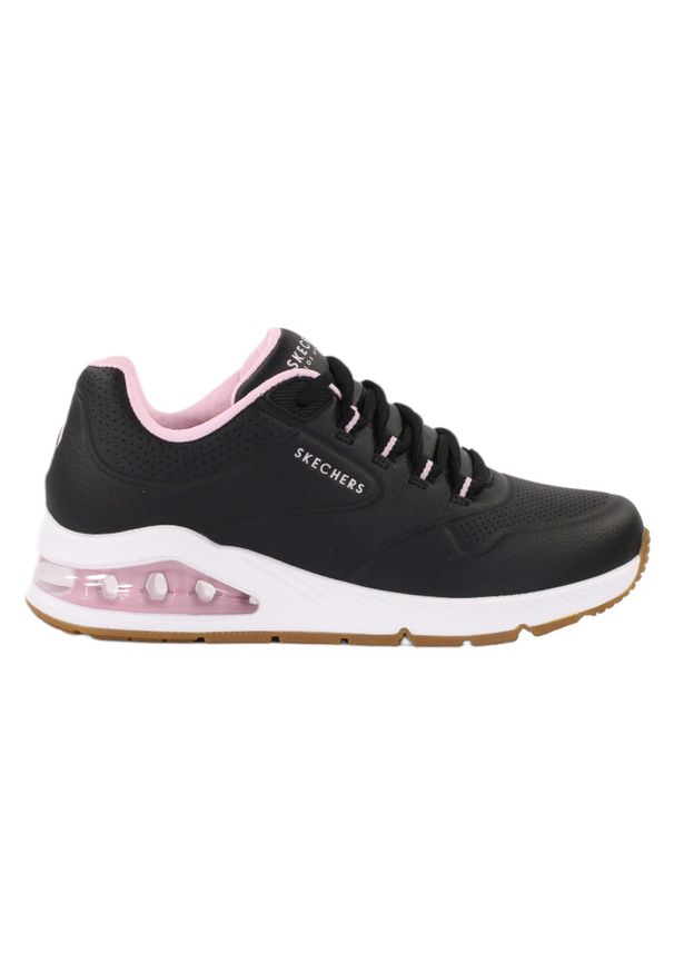 skechers - Buty na co dzień damskie SKECHERS UNO 2 eko skóra. Okazja: na co dzień. Kolor: czarny. Materiał: skóra