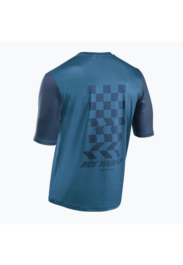 NORTHWAVE - Koszulka enduro męska Northwave Xtrail 2 Jersey Short Sleeve. Kolor: niebieski. Materiał: jersey. Sport: kolarstwo