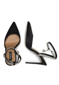 Nine West Sandały ALMAAS SJ1483-2 Czarny. Kolor: czarny. Materiał: materiał #4