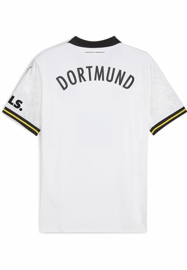 Puma - Męska koszulka dodatkowa Borussia Dortmund 24/25 PUMA White. Kolor: biały. Materiał: materiał