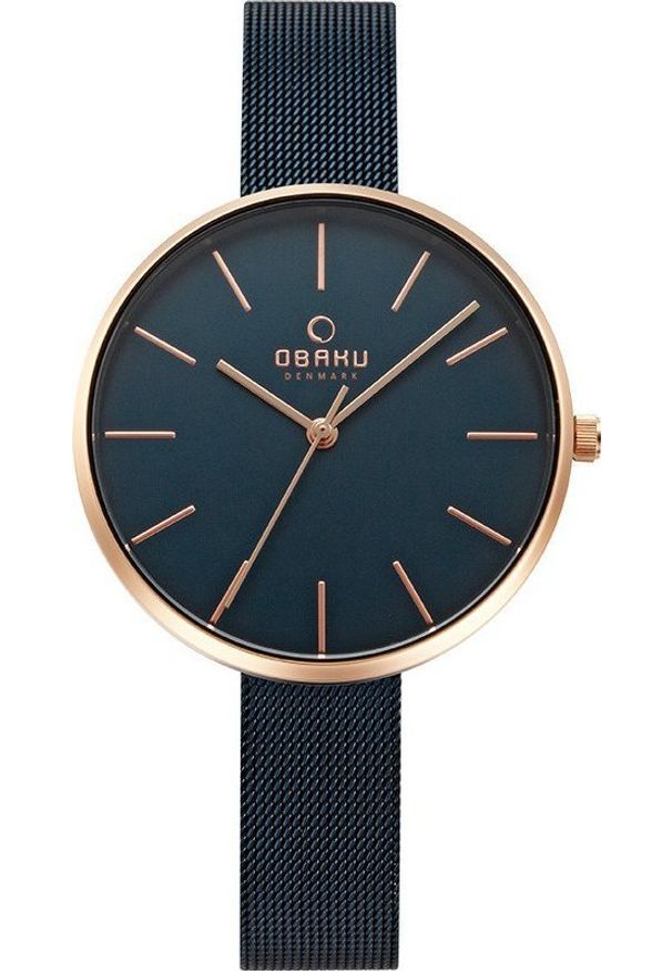 Zegarek OBAKU Zegarek damski Obaku Denmark V211LXVLML niebieski. Kolor: niebieski