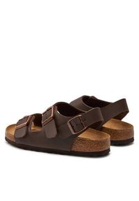 Birkenstock Sandały Milano 034703 Brązowy. Kolor: brązowy. Materiał: skóra