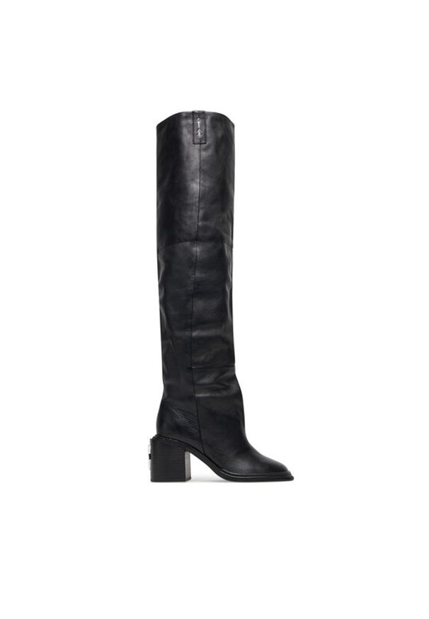 Naked Wolfe Kozaki Nature Nappa Prince Czarny. Kolor: czarny. Materiał: skóra