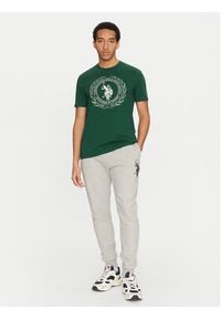 U.S. Polo Assn. T-Shirt MUP3641 Zielony Regular Fit. Typ kołnierza: polo. Kolor: zielony. Materiał: bawełna #5