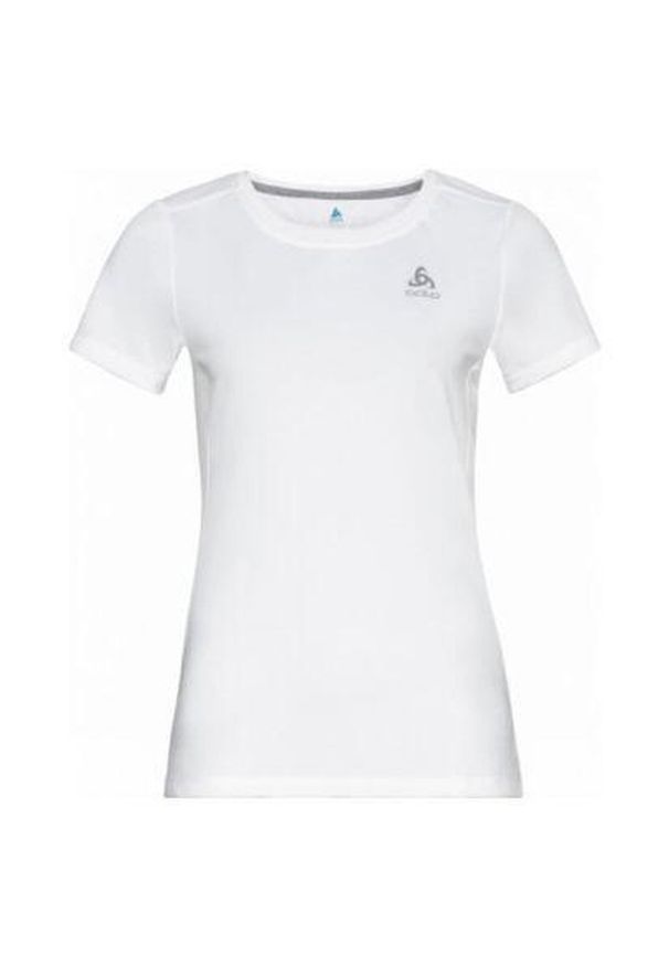 Koszulka tech. damska Odlo T-shirt crew neck s/s F-DRY. Kolor: biały. Sport: turystyka piesza