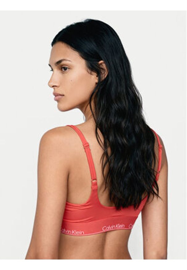 Calvin Klein Swimwear Góra od bikini LV00Q61130 Różowy. Kolor: różowy. Materiał: syntetyk