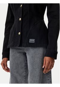 Versace Jeans Couture Kurtka jeansowa 78HAS457 Czarny Slim Fit. Kolor: czarny. Materiał: bawełna #5