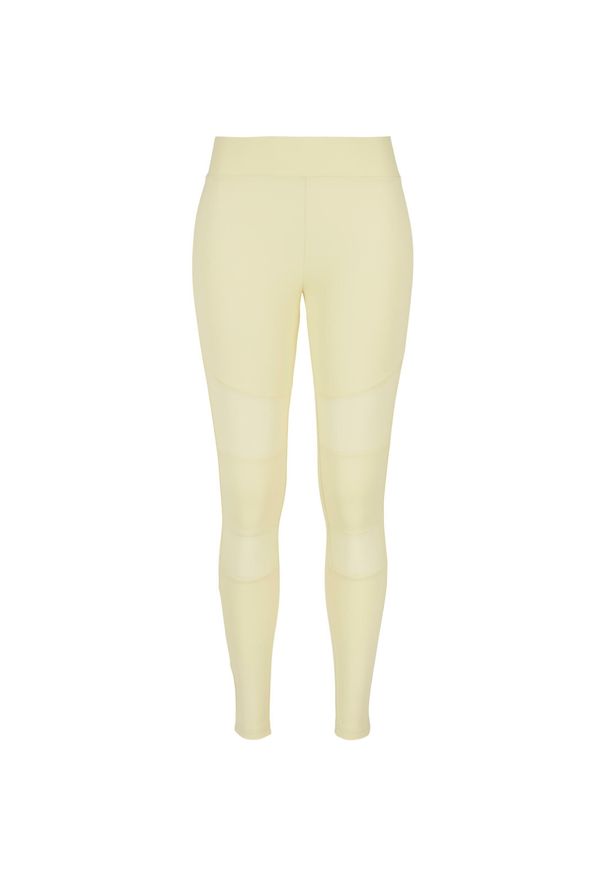 Legginsy damskie Urban Classics Tech Mesh GT. Kolor: żółty. Materiał: mesh