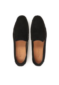 Kazar - Czarne zamszowe mokasyny męskie. Kolor: czarny. Materiał: zamsz. Szerokość cholewki: normalna. Styl: klasyczny #3