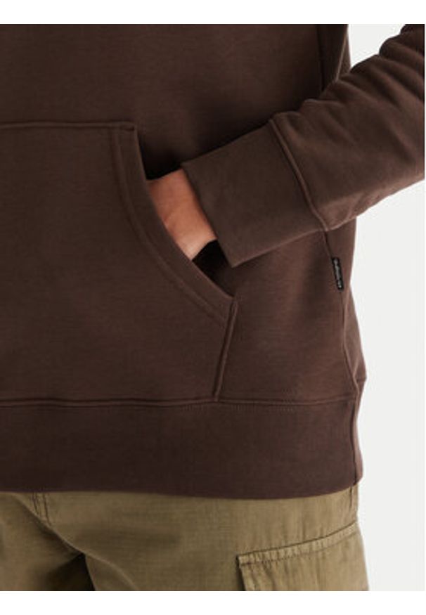 Quiksilver Bluza Screen Fleece Fineline EQYFT05136 Brązowy Regular Fit. Kolor: brązowy. Materiał: bawełna