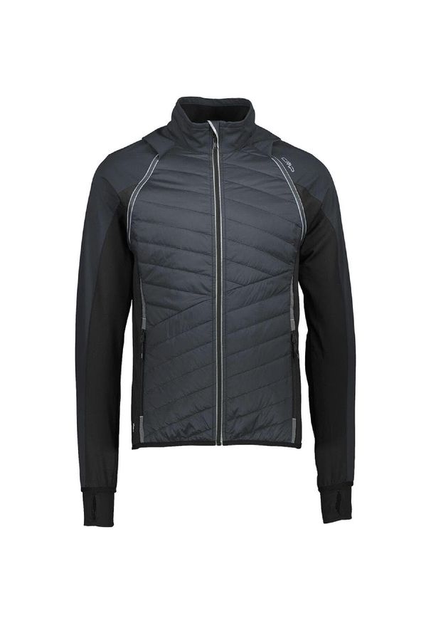 Kurtka hybrydowa męska CMP. Kolor: czarny, szary, wielokolorowy. Materiał: softshell. Sport: turystyka piesza