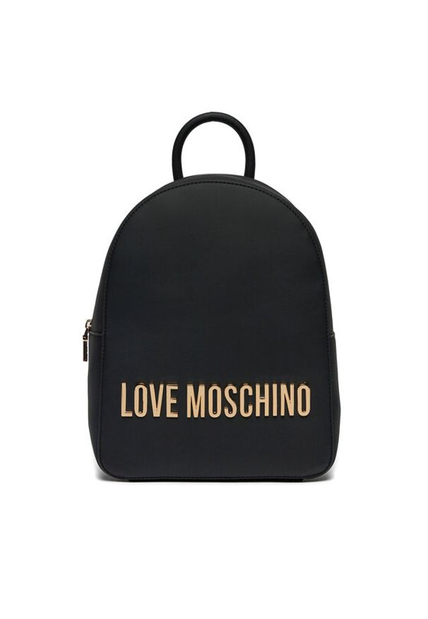 Love Moschino - LOVE MOSCHINO Plecak JC4193PP1LKD0000 Czarny. Kolor: czarny. Materiał: skóra